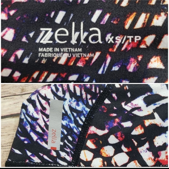 Zella Multicolored Cropped Active Leggings Size XS - Picture 8 of 9